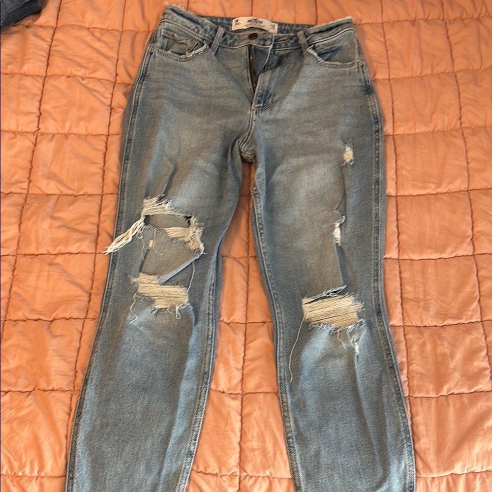 Hollister Ripped Blue Jeans